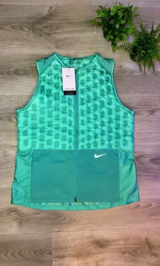 Gilet Matelassé Sans Manches – Vert Aqua Ultra Léger
