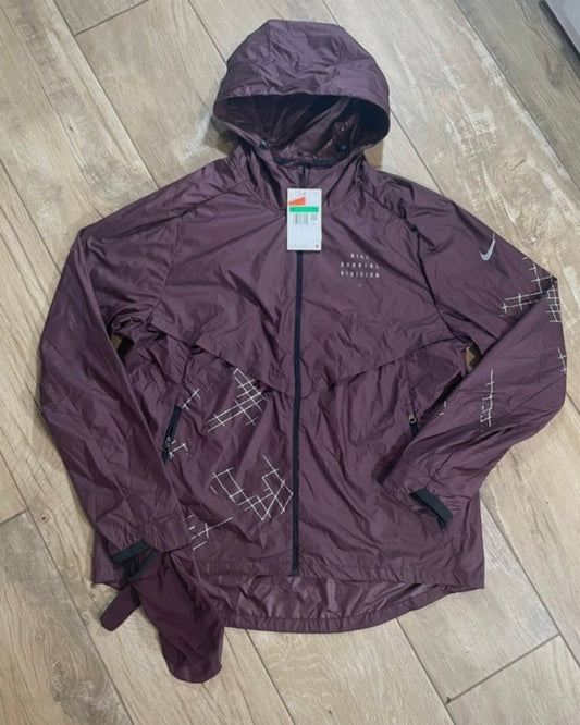 Veste Coupe-Vent Premium – Bordeaux / Capuche Intégrée