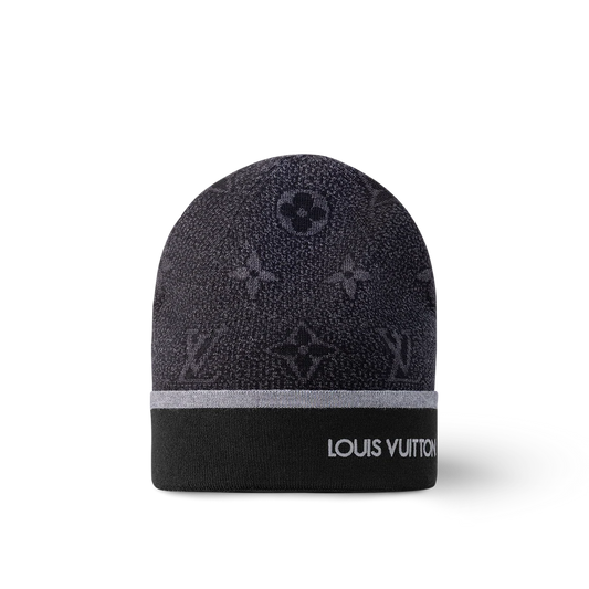 Bonnet LV Noir monogramme - Edition Luxe