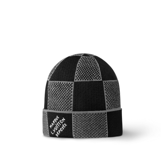 Bonnet en Damier Heritage Noir